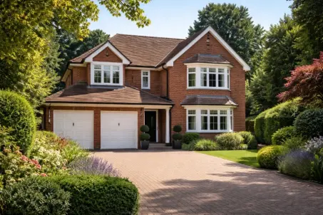Detached house near Guildford station with landscaped rear garden