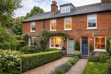 Victorian terrace near the village green with loft room for flexible use