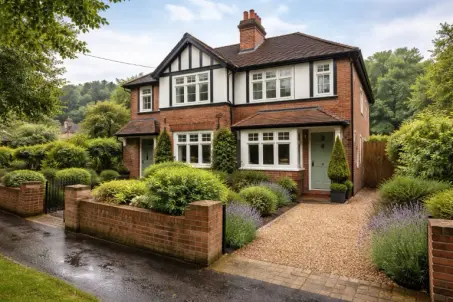 Semi-detached house near the village green with separate utility cupboard