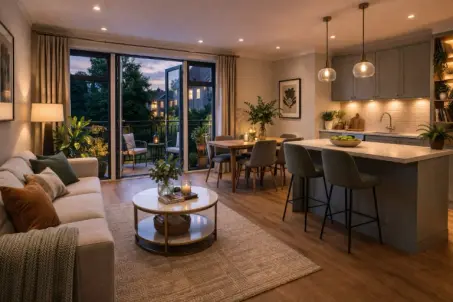 Duplex apartment near Guildford station with an en-suite principal bedroom