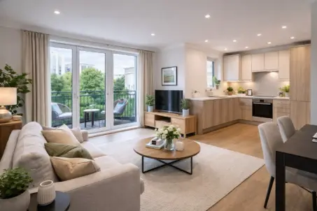 Modern apartment near East Croydon with secure entry