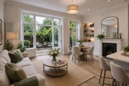 Garden flat near the Pantiles with private patio garden