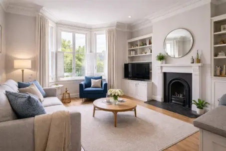 Period conversion flat near Guildford station with lift access