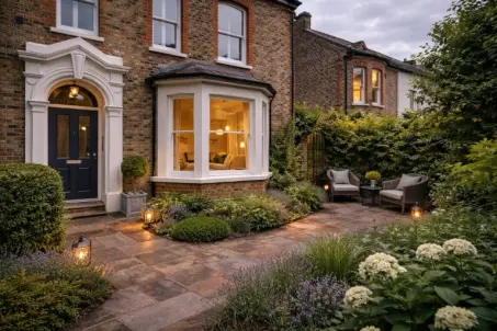 Garden flat near the city centre with an efficient utility cupboard
