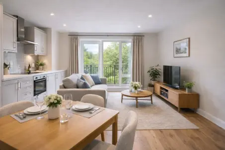 Purpose-built flat near Bromley South with secure entry