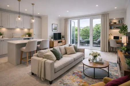 Maisonette near Guildford station with lift access